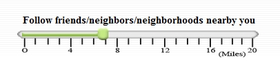 radius of neighborhood community my virtual neighbor